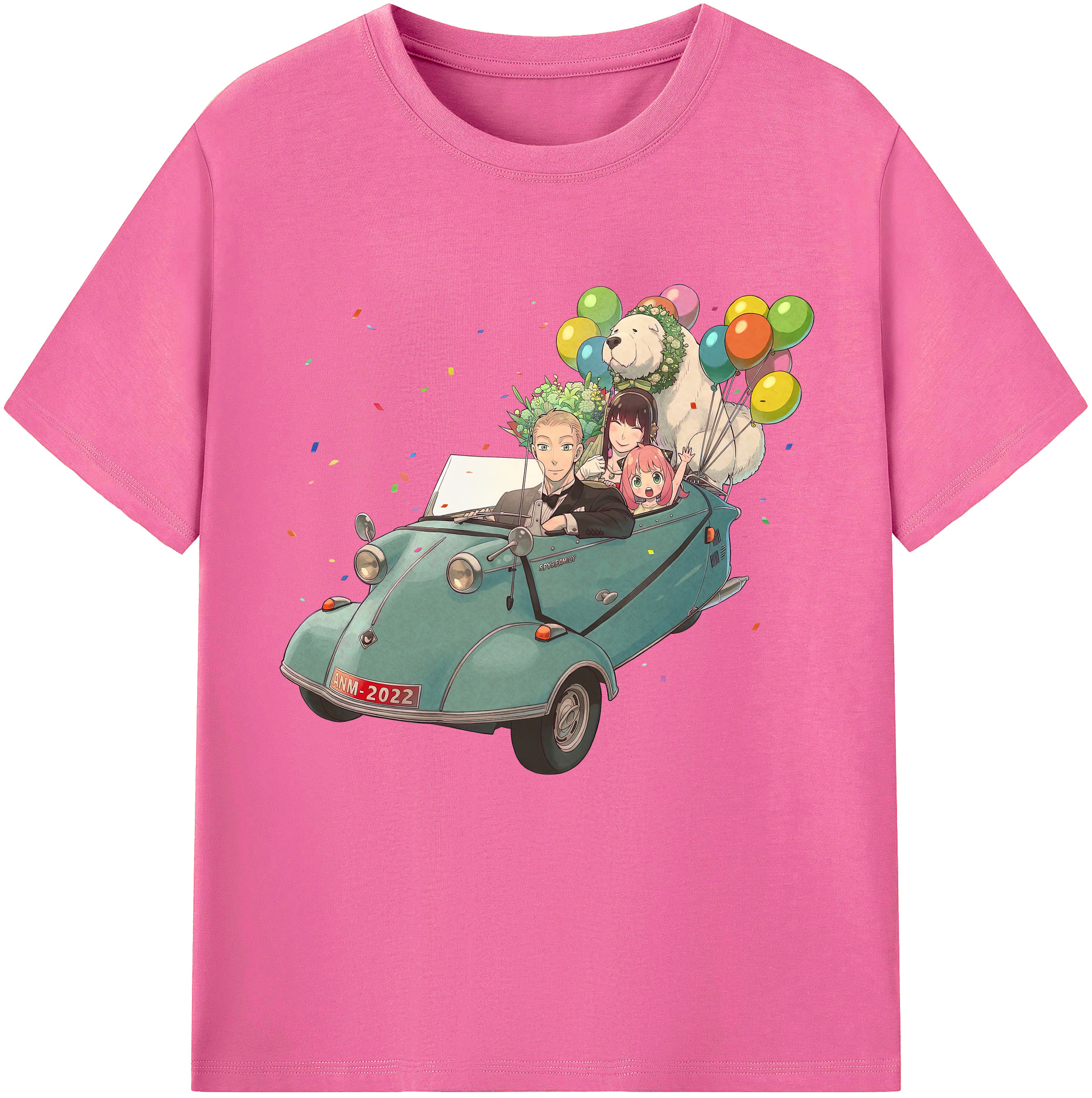 （画像用） SPY×FAMILY间谍家家酒 レディースカジュアルプリントTシャツ（綿100％）